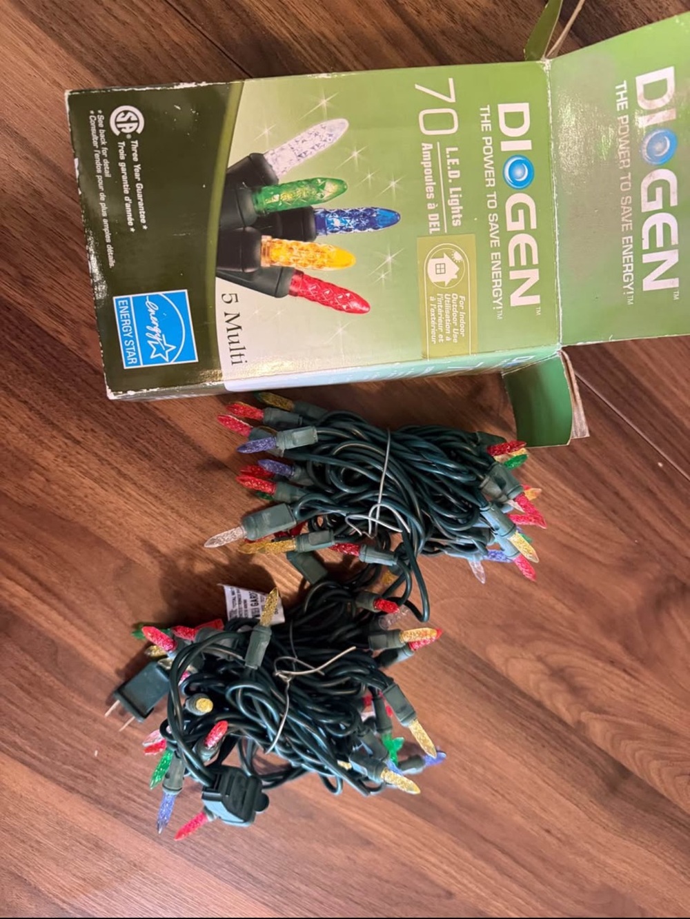 70-Count Multi LED Christmas String Lights - Multi